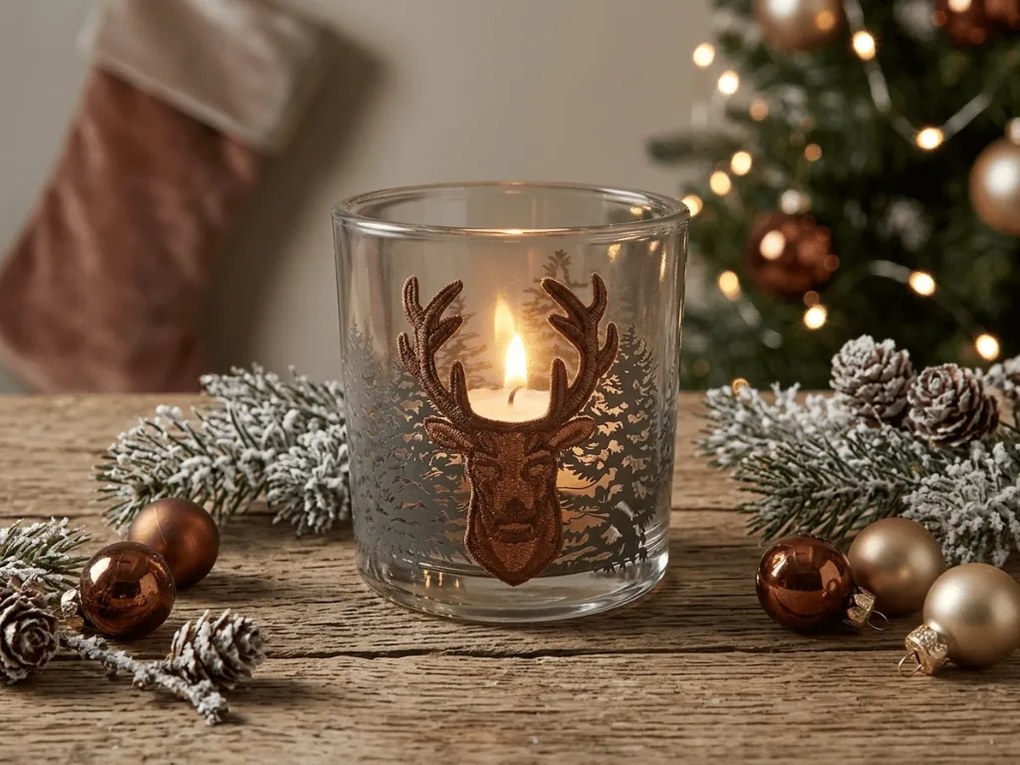 Świecznik na tealighty FOREST DEER 8 cm