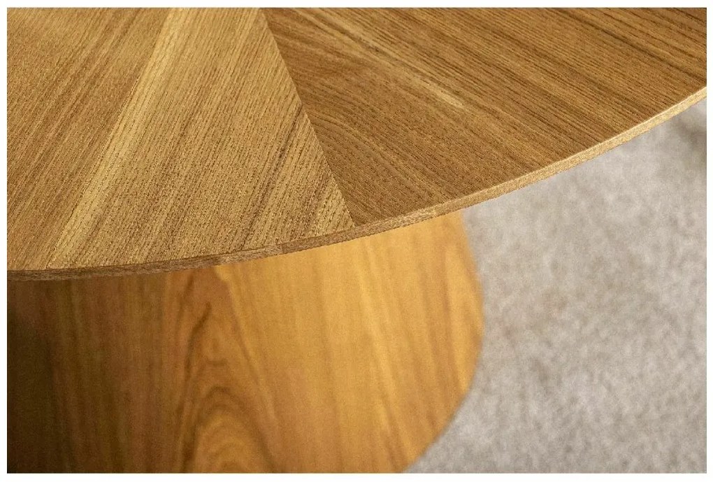 Okrągły stół jadalniany ANGEL 120x120 cm, dekor dąb