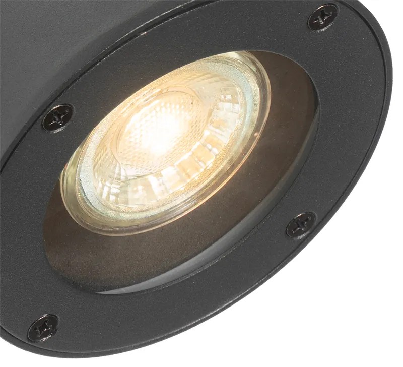 Zewnetrzna Nowoczesna lampa ścienna zewnętrzna czarna IP44 regulowana - Ciara Nowoczesny Oswietlenie zewnetrzne