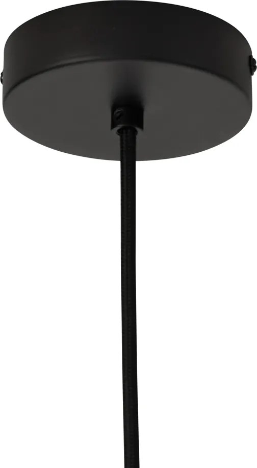 Boho lampa wisząca czarna z bambusem - Lily