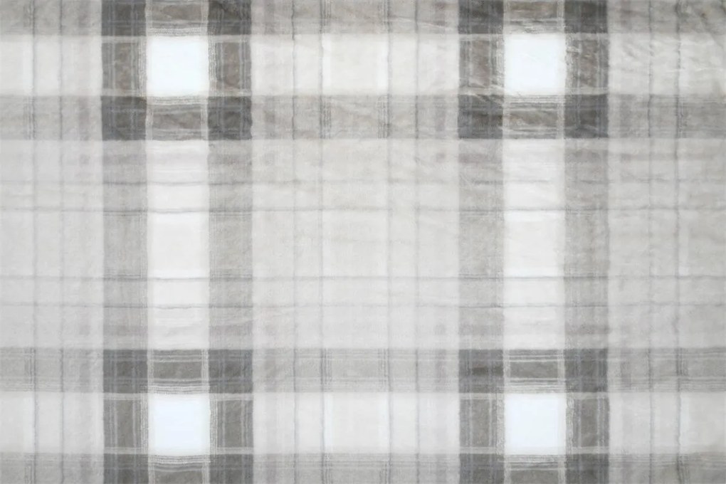 Koc pluszowy SCOTLAND w kratę, 130 x 160 cm