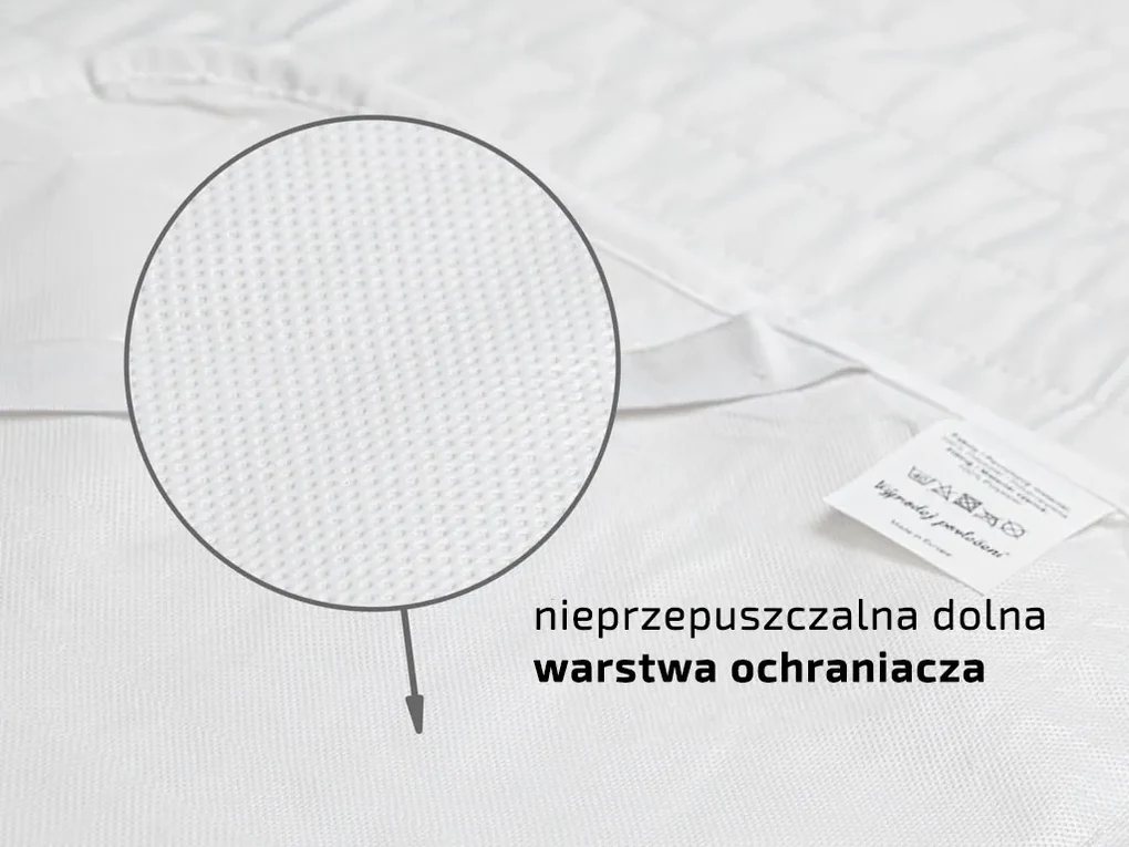 Nieprzemakalny ochraniacz na materac PIKOWANY 160 x 200 cm