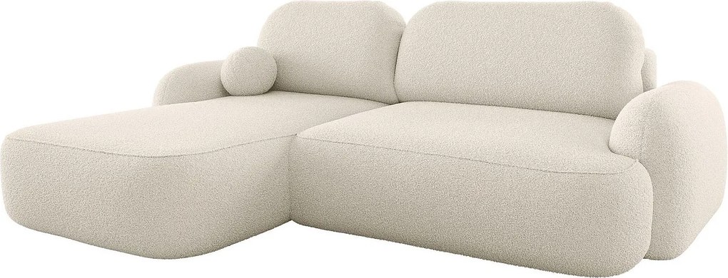 Narożnik BEDANTE MOLLY L lewy TERRA FROTTE 01 beżowy z funkcją spania Narożnik w kształcie litery L z miejscem do przechowywania