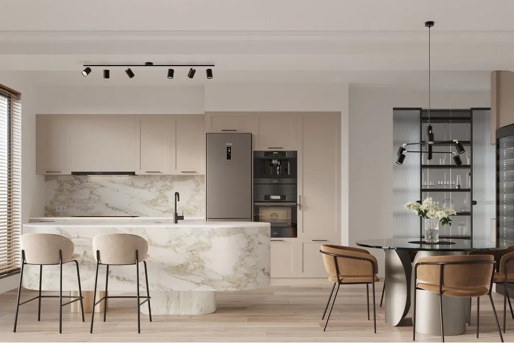 Czarna metalowa lampa wisząca Virta – Sollux