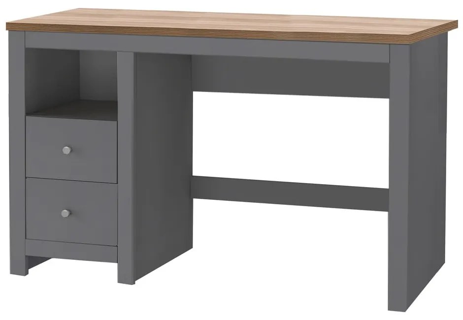 Biurko z blatem w dekorze dębu 50x120 cm Emerald – Støraa