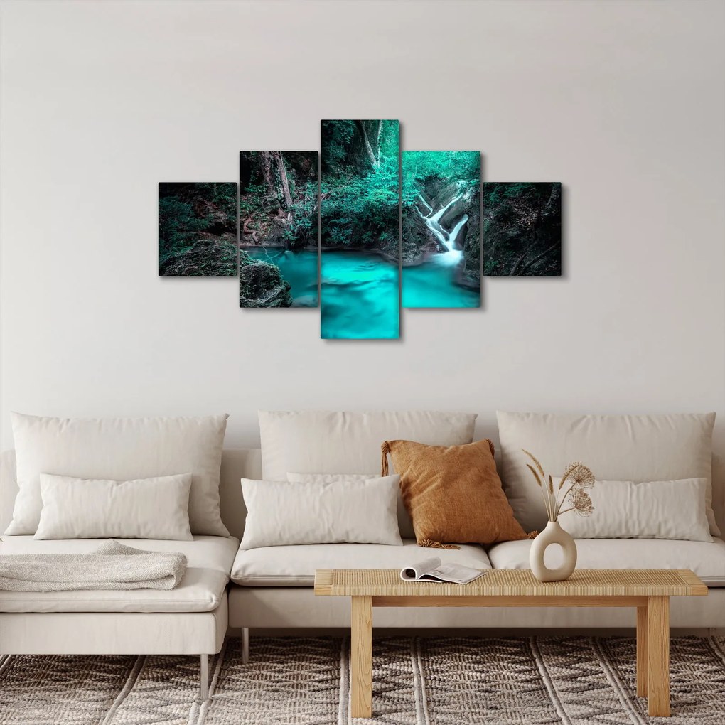 Obraz - Turkusowe jezioro (125x70 cm)
