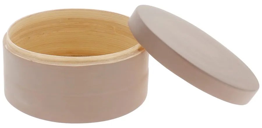 Brązowy pojemnik bambusowy z pokrywką Compactor Bamboo Box