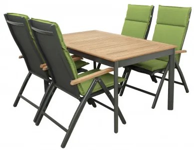 CONCEPT teak FSC - ogrodowy aluminiowy fotel rozkładany