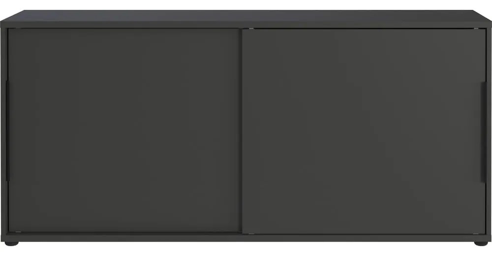 Antracytowa szafka z drzwiami przesuwnymi 160x74 cm Mailand – Germania