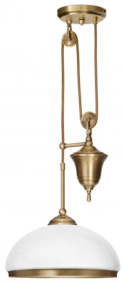 Patynowana lampa z przeciwwagą z mosiądzu CR-S1P