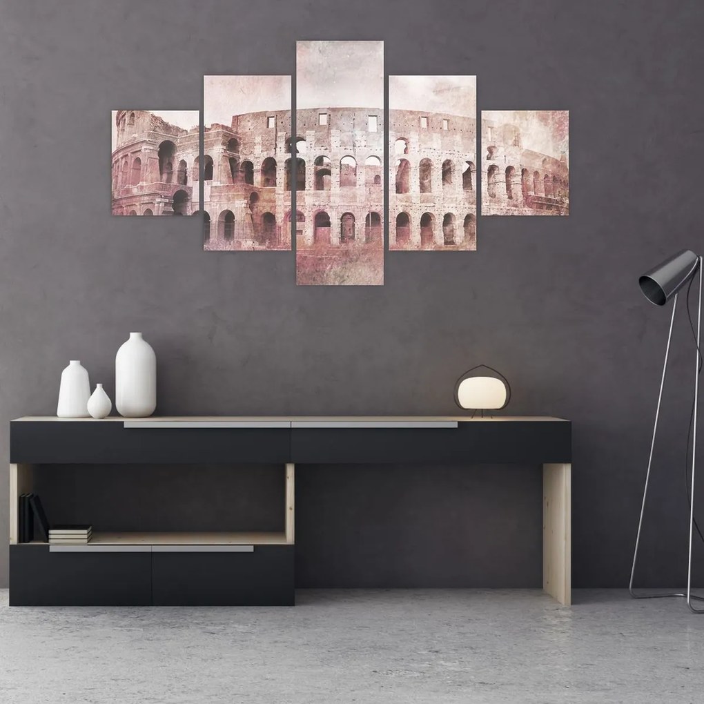 Obraz - Vintage pocztówka miasta N⁰2 (125x70 cm)