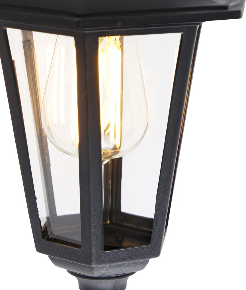 Inteligentna lampa ścienna zewnętrzna czarna IP44 z WiFi ST64 - New Haven