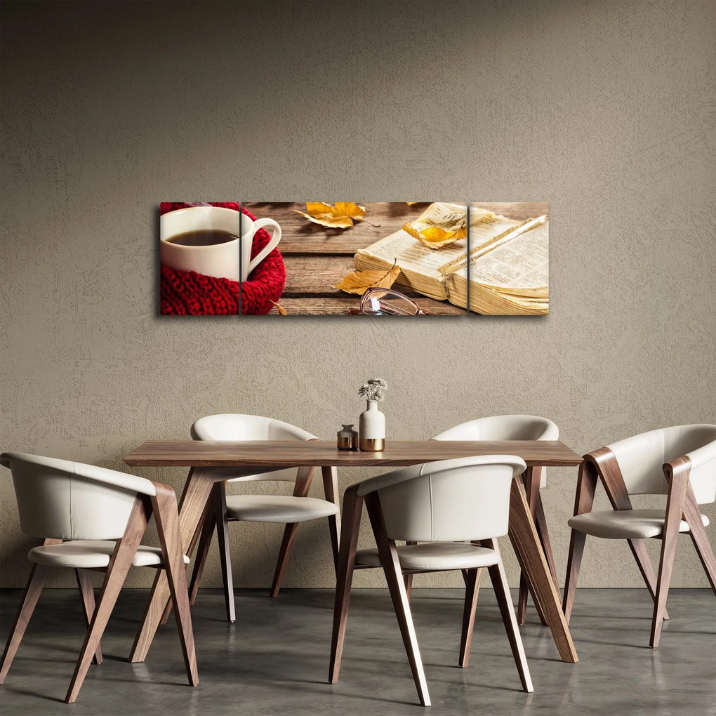 Obraz - Jesienna filiżanka herbaty (170x50 cm)