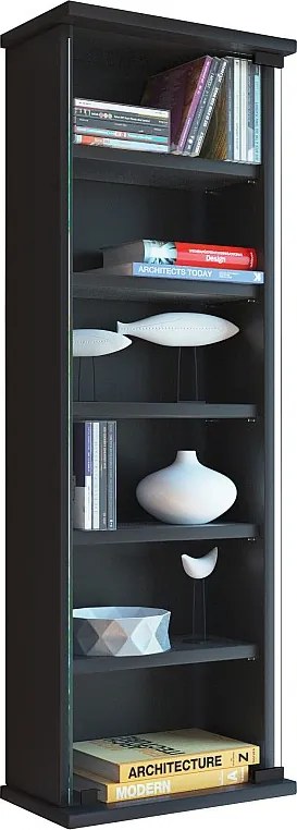 CD DVD Wall Shelf Szafka Loposa Drzwi szklane