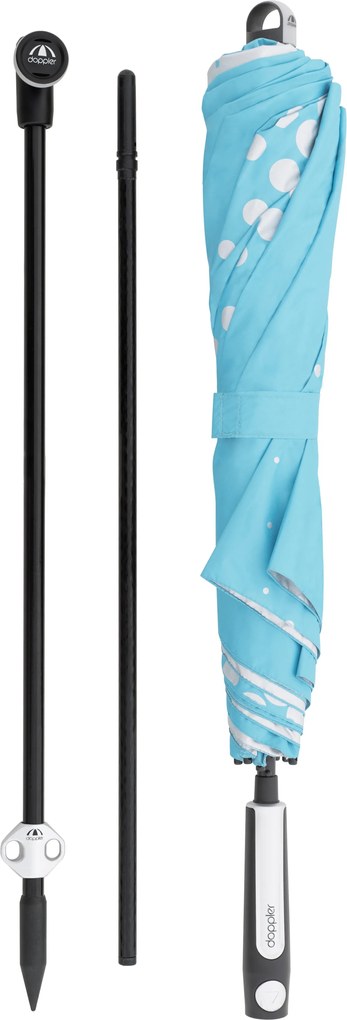 Doppler EXPERT MULTI PUSH UP parasol ogrodowy 160 cm niebieski