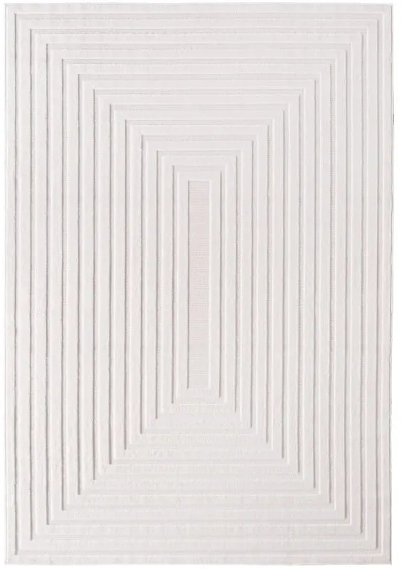 Dywan nowoczesny 3D Doha ramka kremowy 280 cm x 370 cm