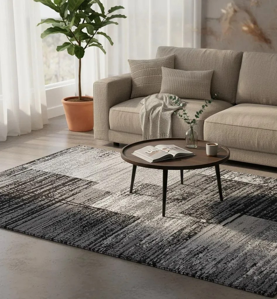 Szary Dywan Nowoczesny Pokojowy S8-K97