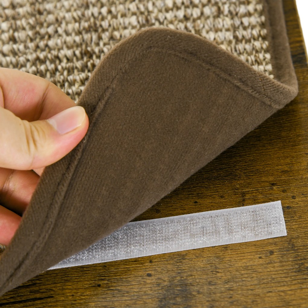 PawHut Zestaw schodków dla kotów, wspinaczka ścienna, 8-elementowy, do 8 kg, solidny, Brązowy/Kremowy