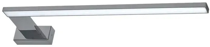 Minimalistyczny kinkiet łazienkowy srebrny lewostronny - N016-Folind 11W 45x12x4 cm