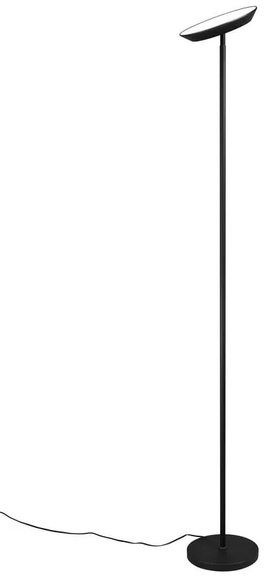 Czarna lampa stojąca LED (wysokość 178 cm) Specter – Trio