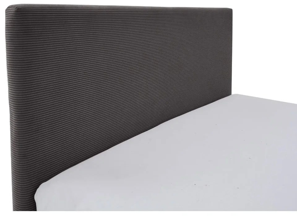 Antracytowe tapicerowane łóżko dziecięce ze schowkiem ze stelażem 90x200 cm Cool – Meise Möbel