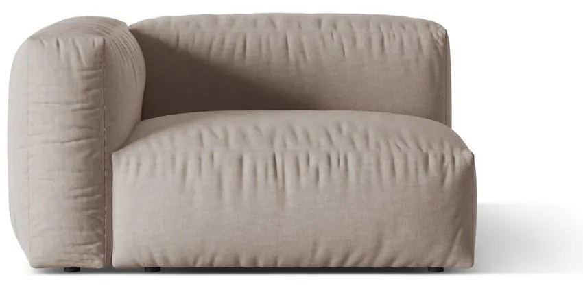 Beżowy moduł sofy (lewostronny) Martina – Micadoni Home