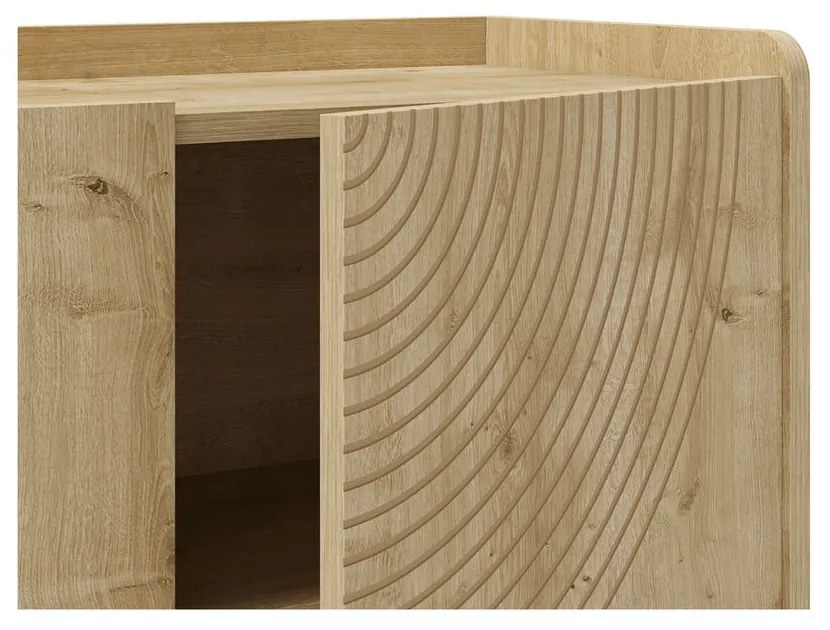 Komoda w dekorze dębu w naturalnym kolorze 180x80x40 cm Daira – Marckeric