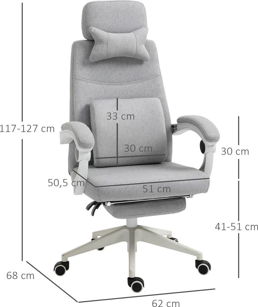 Vinsetto Fotel gamingowy biurowy ergonomiczny wygodny poliester z pianką czarny | Aosom PL