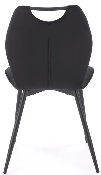 Krzesło tapicerowane K569 VELVET czarne HALMAR