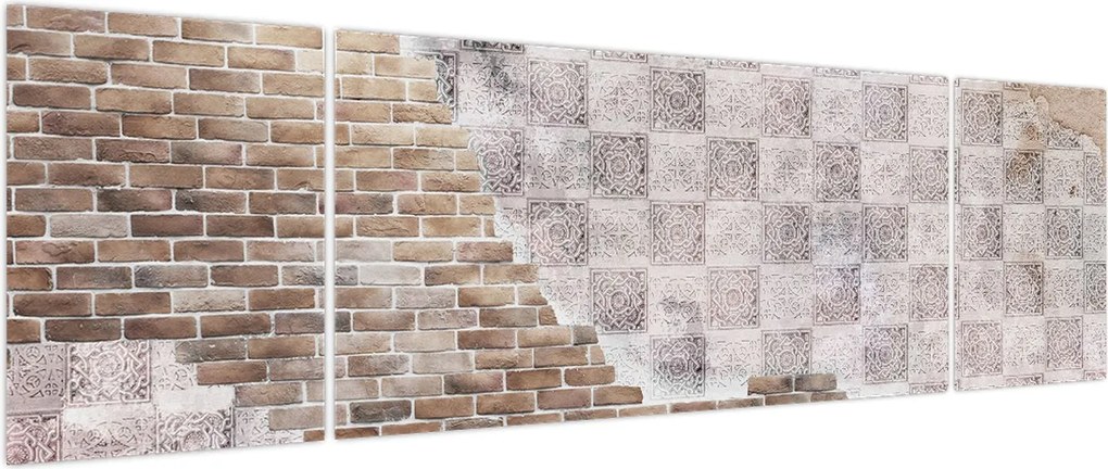 Obraz - Ceglana ściana (170x50 cm)