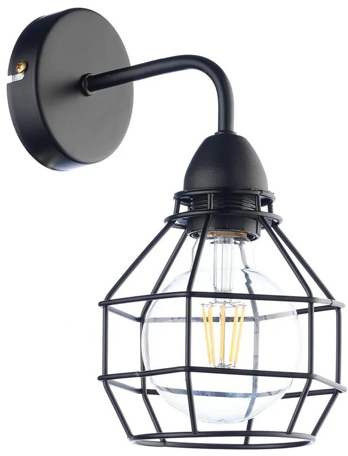 ONLI - Kinkiet SPIDER 1xE27/15W/230V czarny