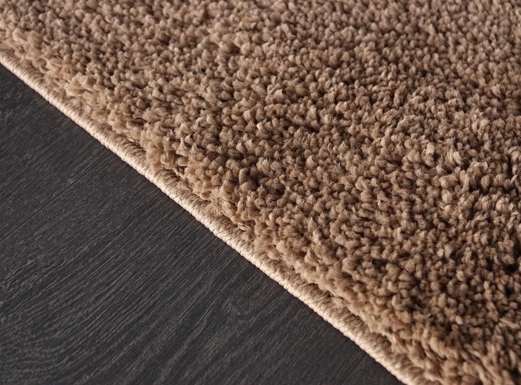 Dywan shaggy Best jednokolorowy cappuccino 80 cm x 250 cm