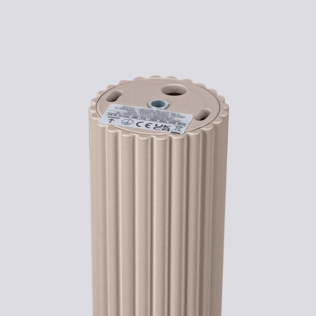 Plafon KARBON 60 taupe ryflowany SOLLUX  LIGHTING