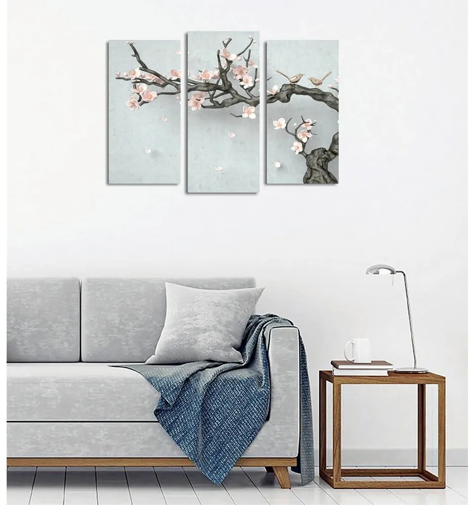 Obrazy zestaw 3 szt. Sakura – Wallity
