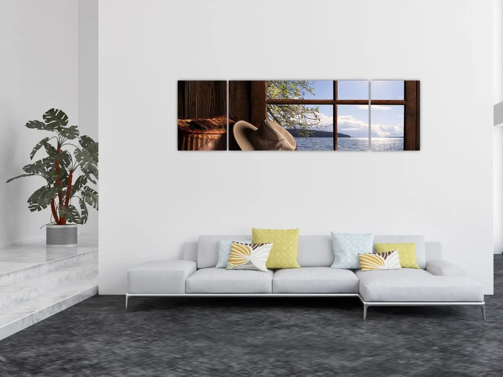 Obraz - Rybackie wyposażenie (170x50 cm)