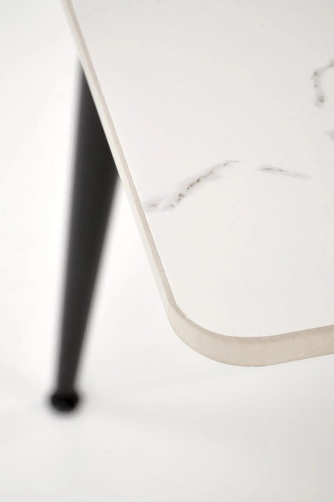 Stół z blatem ze spieku w efekcie marmuru Emilio 120 Halmar