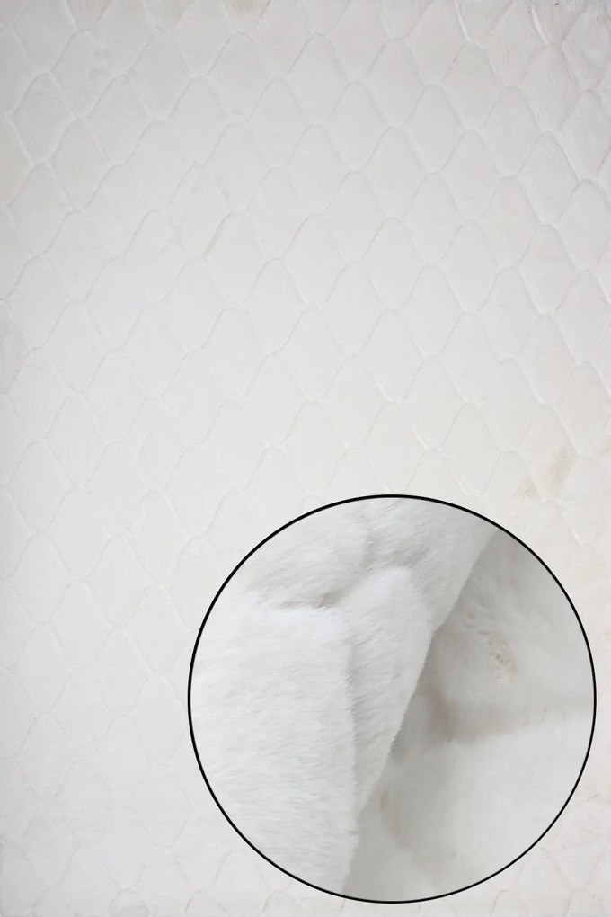 Dywan Bunny 3D Puszysty Kremowy 060x100 Prostokąt