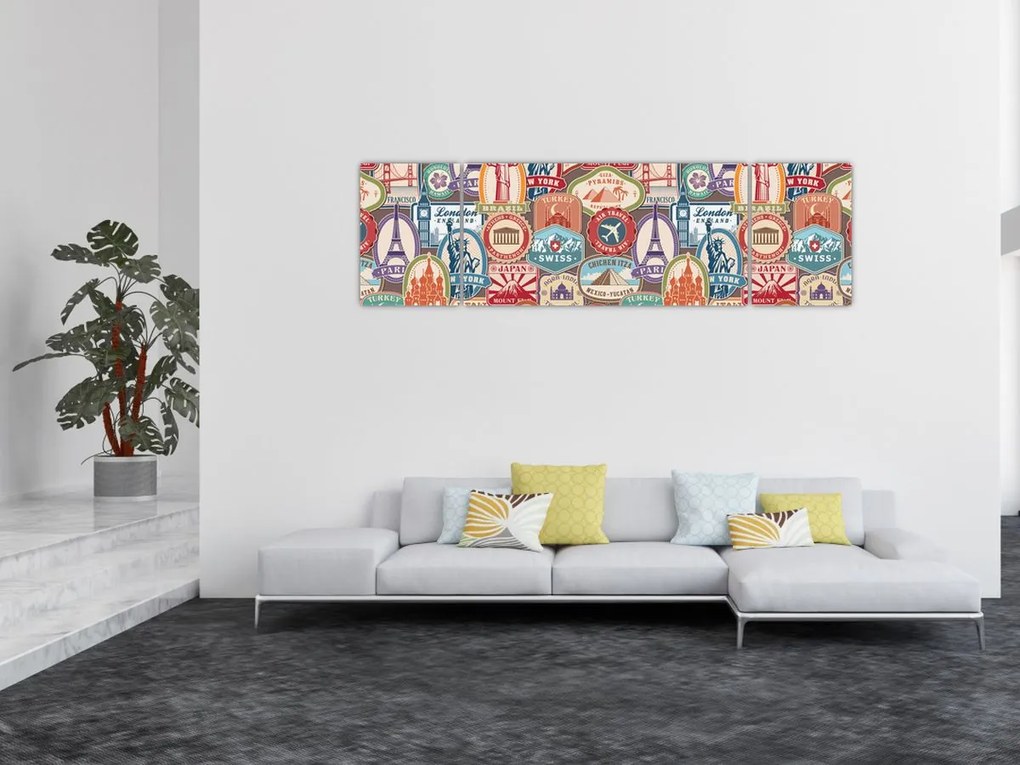 Obraz podróżnika (170x50 cm)