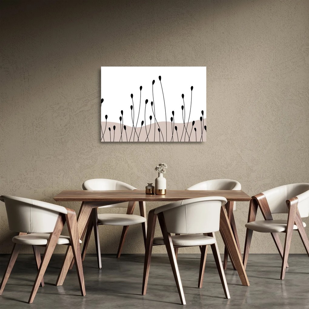 Obraz na szkle - Łąka graficzna N⁰1 (70x50 cm)