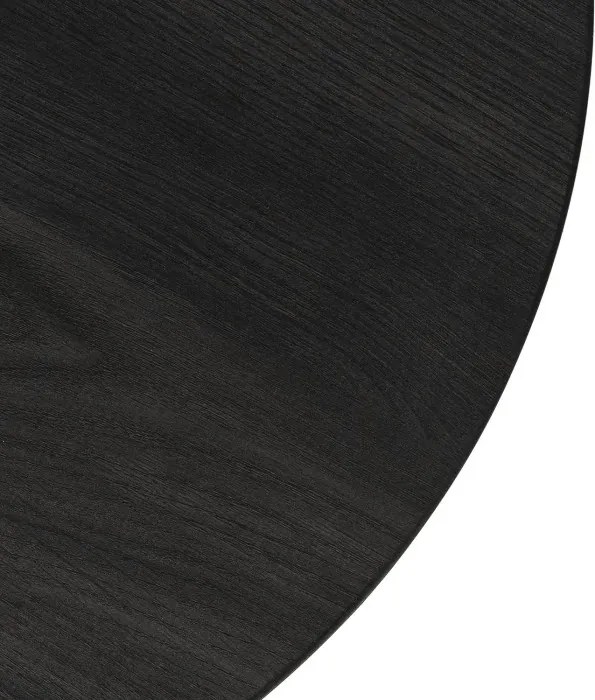 Zestaw Stolików Kawowych LEILA 38 cm/48 cm Czarny Loft