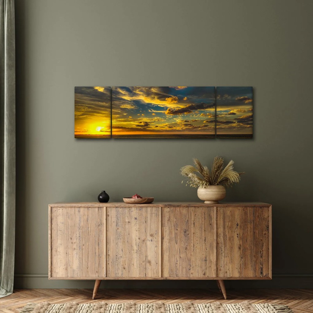 Zachód słońca nad morzem (170x50 cm)