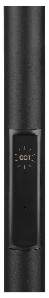 Czarna lampa stojąca LED (wysokość 178 cm) Specter – Reality