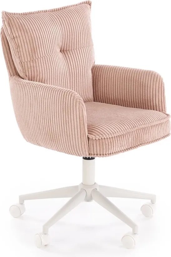 Fotel obrotowy Dumbo Halmar na bałym stelażu