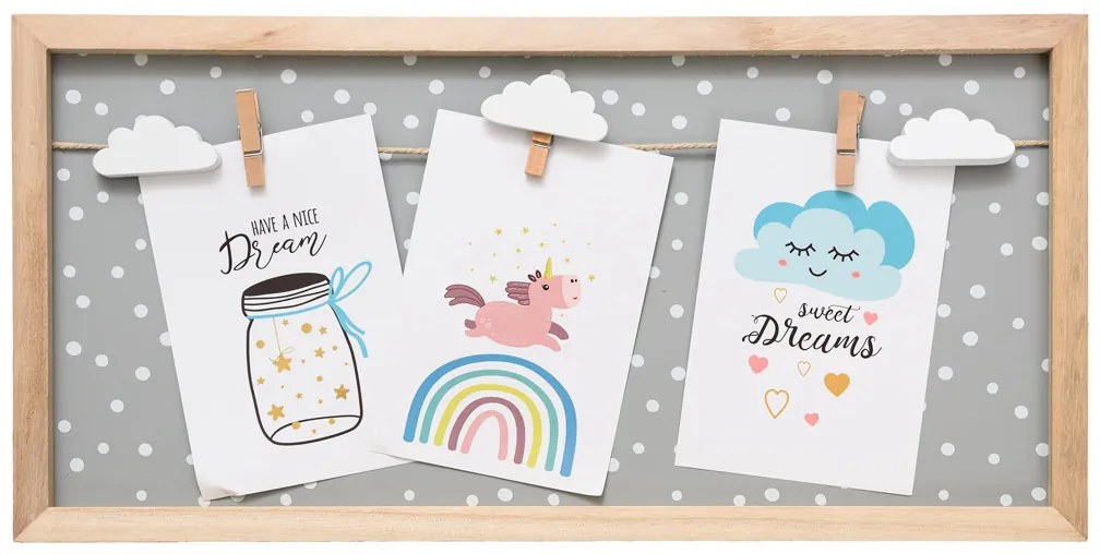 Drewniana ramka na zdjęcia CLOUD 40 cm