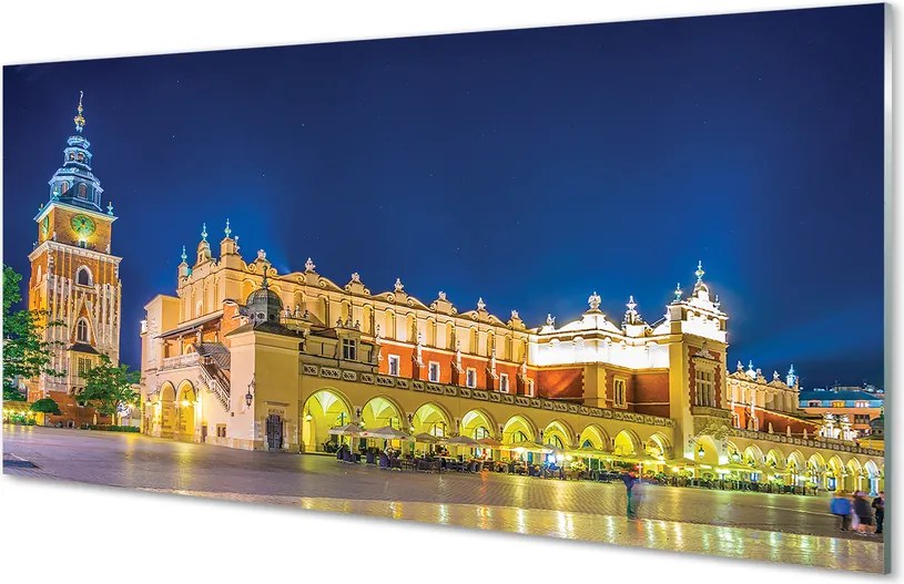 Panel Szklany Nocne Sukiennice w Krakowie