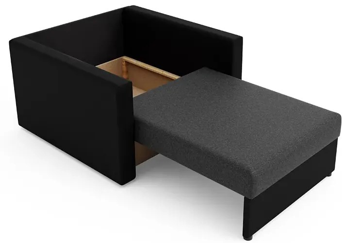 Sofa Amerykanka Czarny Szary + D1-C82