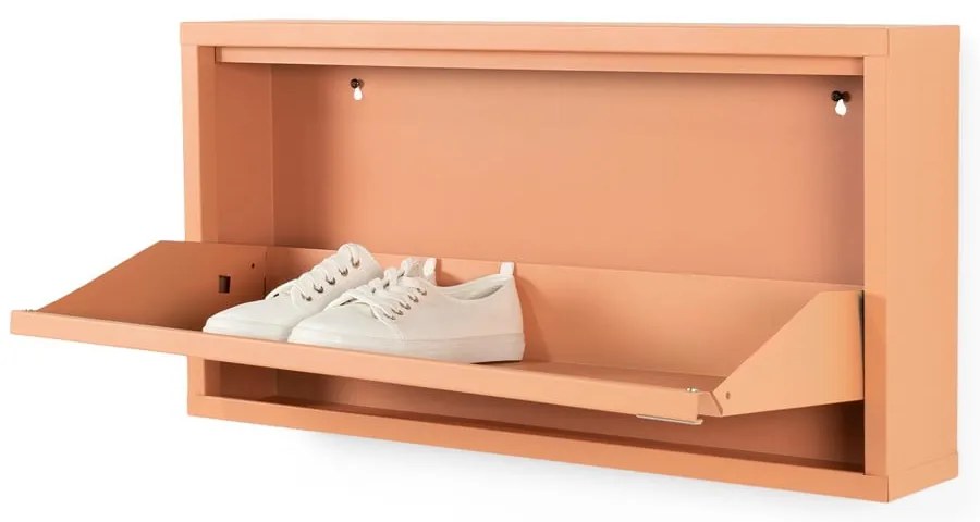 Łososiowy metalowy regał na buty Billy – Spinder Design