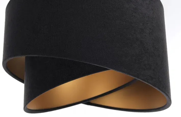 Czarna potrójna lampa wisząca nad stół glamour - 5X S500 N5-W31