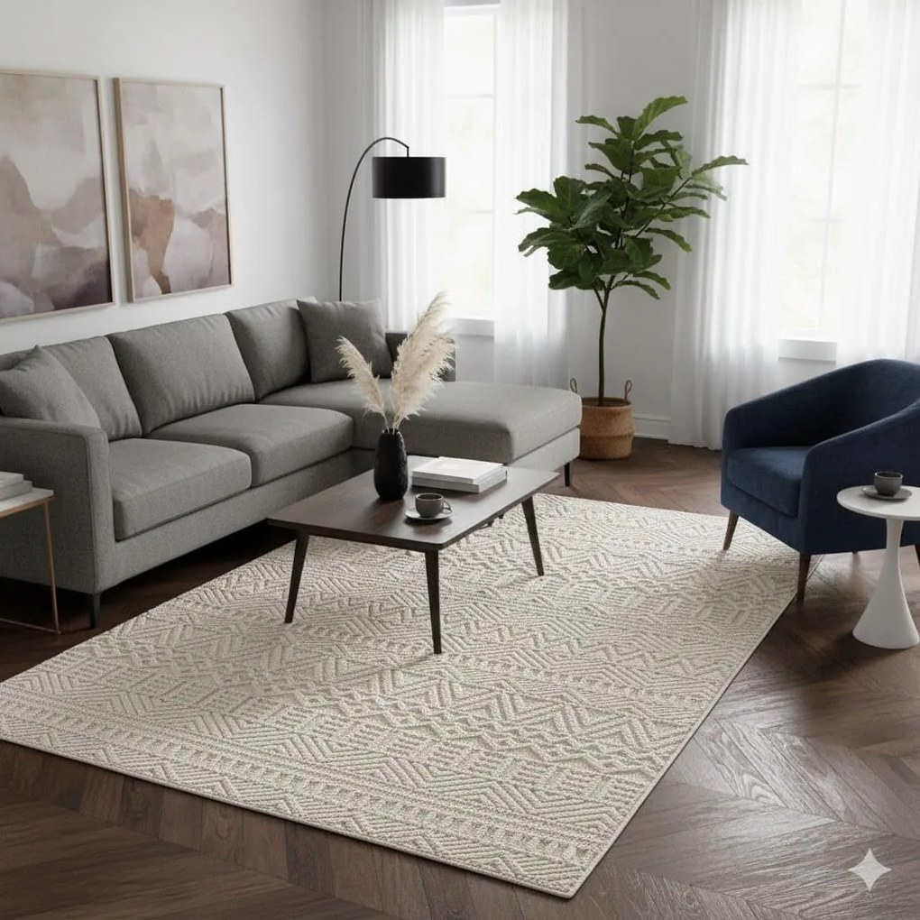 Dywan nowoczesny Helix Boho kremowy 240 cm x 340 cm