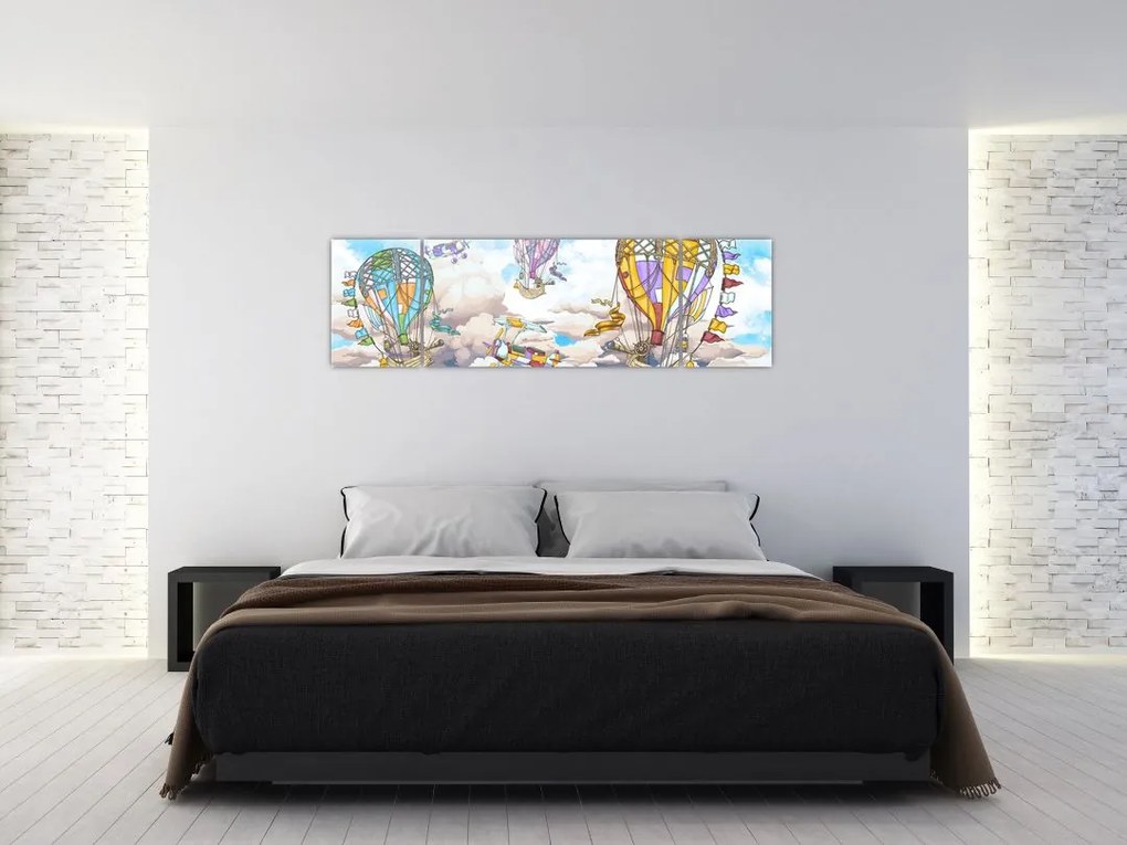 Obraz - Wyprawa w chmurach (170x50 cm)